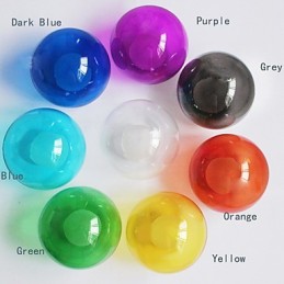 Suspension moderne en verre coloré à 19 lumières