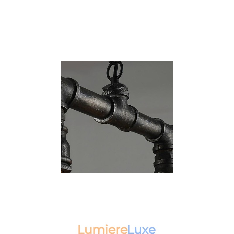 Lanterne traditionnelle classique vintage style campagnard rétro mini peinture suspension en métal salle à manger