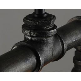 Lanterne traditionnelle classique vintage style campagnard rétro mini peinture suspension en métal salle à manger