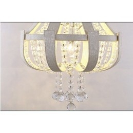 Lustre créatif en cristal et cuir de luxe post-moderne Lron