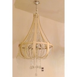 Lustre créatif en cristal et cuir de luxe post-moderne Lron