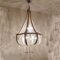 Lustre créatif en cristal et cuir de luxe post-moderne Lron