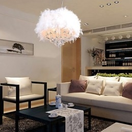 Suspension moderne contemporaine en cristal électroplaqué de style mini tambour