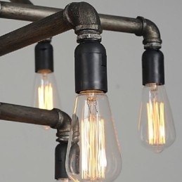 Suspension traditionnelle classique vintage rétro en métal avec peinture de campagne