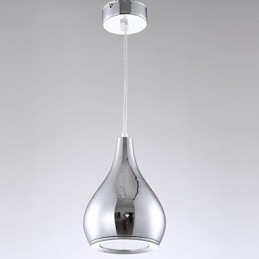 Suspension moderne contemporaine en métal galvanisé avec globe
