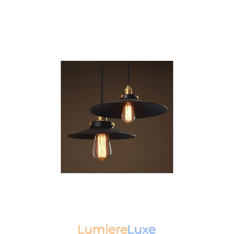 Suspension rétro classique de style européen, luminaire suspendu, diamètre de l'ampoule : 22 cm