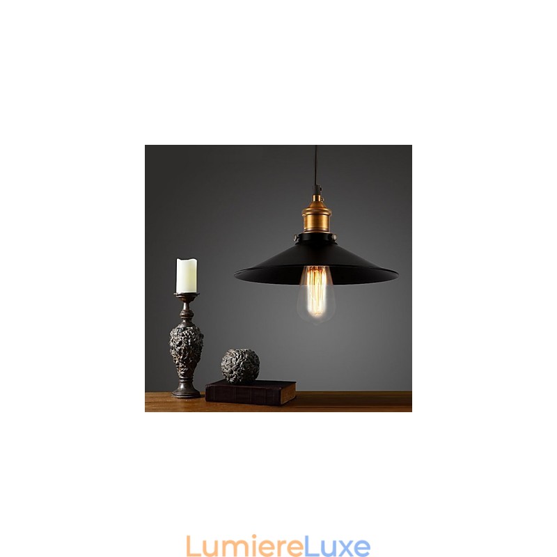 Suspension rétro classique de style européen, luminaire suspendu, diamètre de l'ampoule : 22 cm