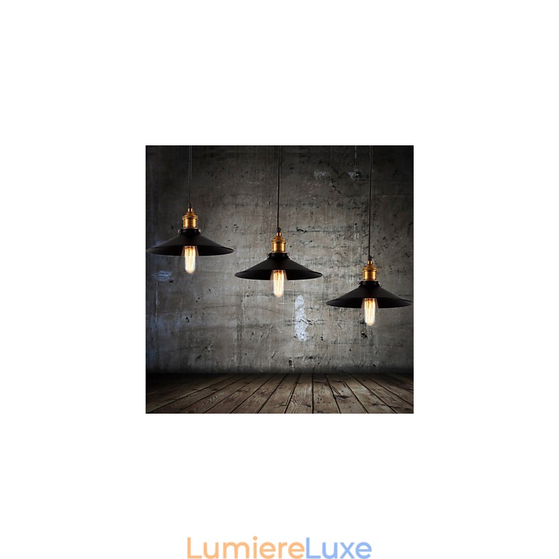 Suspension rétro classique de style européen, luminaire suspendu, diamètre de l'ampoule : 22 cm
