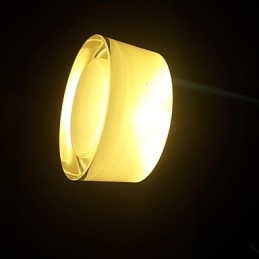 Suspension moderne contemporaine en métal chromé