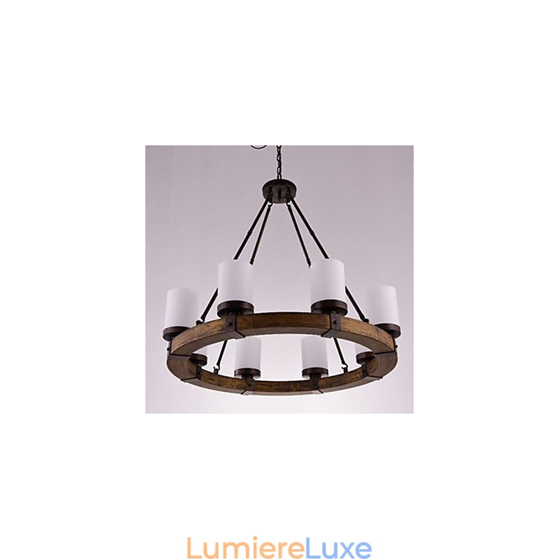 Lustre en bois ancien vintage à faire