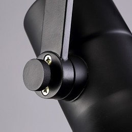 Lampe suspendue rétro en fer noir et abat-jour en verre