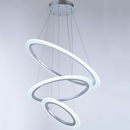 Suspension en acrylique avec 3 anneaux à monter soi-même