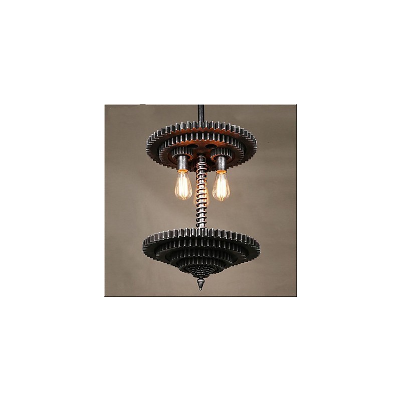Lustre Lron vintage à engrenages mécaniques créatifs