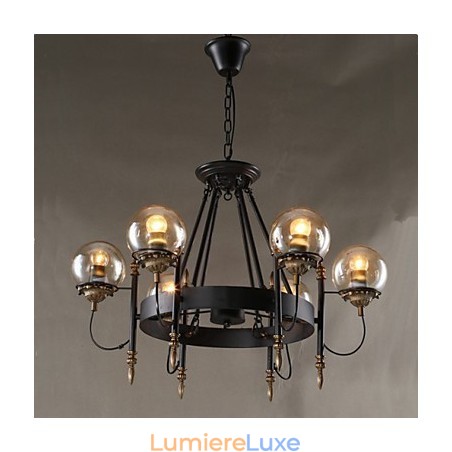 Lustre rond en forme de haricot en verre artistique Lustre rond en forme de haricot en verre artistique