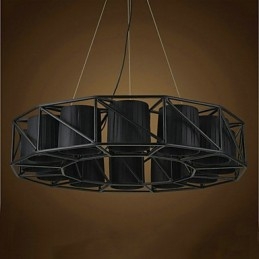 Suspension en métal style peinture de campagne vintage pour garage
