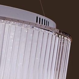 Suspension moderne contemporaine en cristal électroplaqué