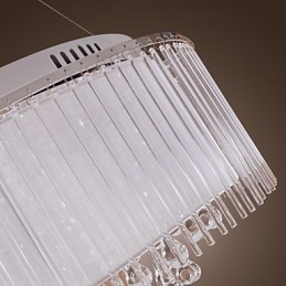 Suspension moderne contemporaine en cristal électroplaqué