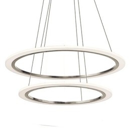 Lampes suspendues en acrylique, lustres suspendus au plafond avec 2 anneaux