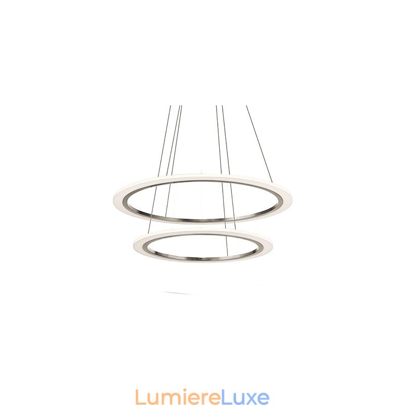 Lampes suspendues en acrylique, lustres suspendus au plafond avec 2 anneaux