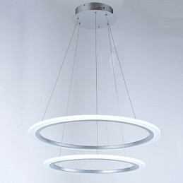 Lampes suspendues en acrylique, lustres suspendus au plafond avec 2 anneaux