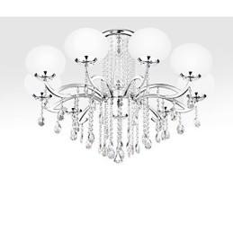 Lustre en cristal de luxe moderne à 9 lumières