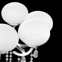 Lustre en cristal de luxe moderne à 9 lumières