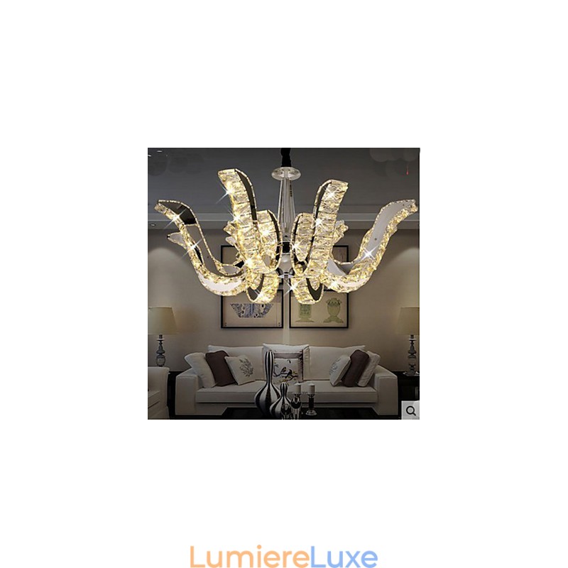 Lampe en cristal Lampe suspendue en cristal de luxe moderne