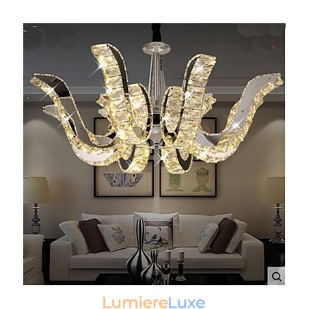 Lampe en cristal Lampe suspendue en cristal de luxe moderne Lampe en cristal Lampe suspendue en cristal de luxe moderne