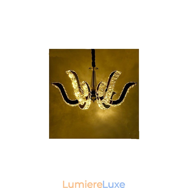 Lampe en cristal Lampe suspendue en cristal de luxe moderne