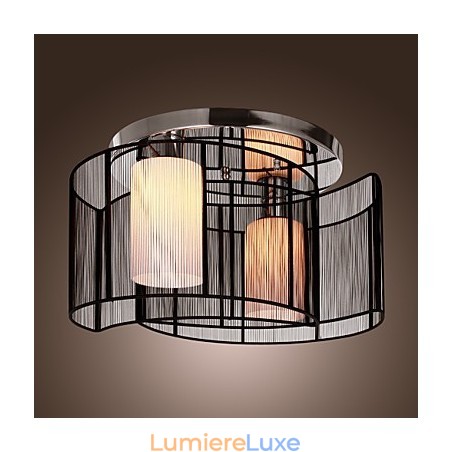 Plafonnier Design Moderne 2 Lumières Noir Plafonnier Design Moderne 2 Lumières Noir