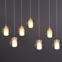 Lampe moderne en cristal de verre Aurora Borealis de style All Over The Sky Star Bocci Droplight
