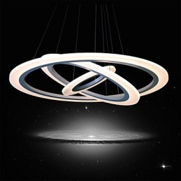Suspension acrylique moderne et contemporaine de 75 watts
