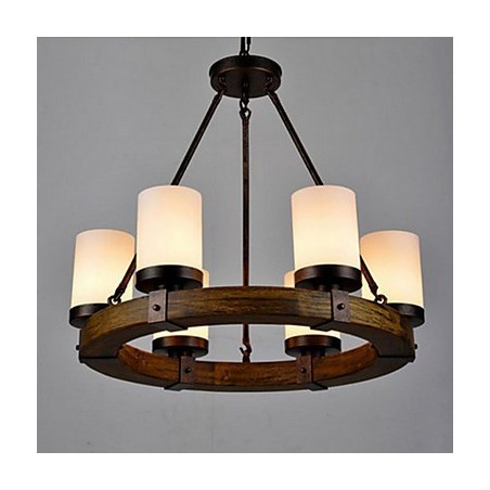 Lustre en bois ancien vintage Lustre en bois ancien vintage
