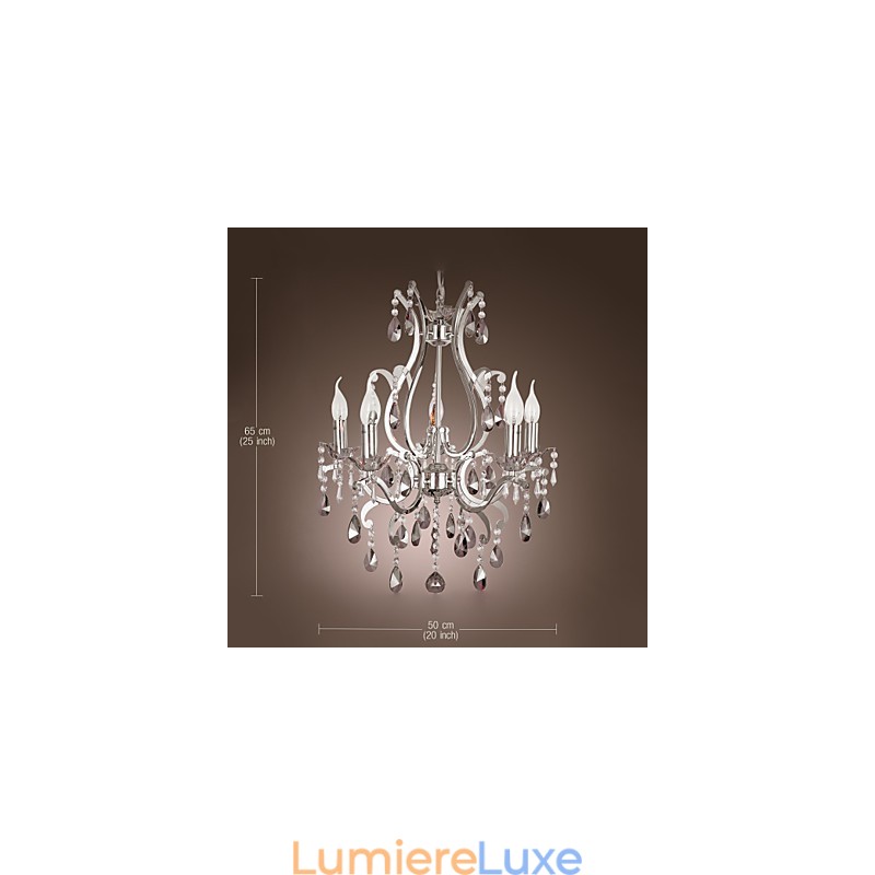 Lustre chromé classique traditionnel