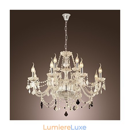 Lustre en verre galvanisé en cristal Rustic Lodge Lustre en verre galvanisé en cristal Rustic Lodge