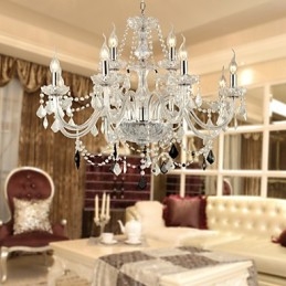 Lustre en verre galvanisé en cristal Rustic Lodge