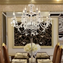 Lustre en verre galvanisé en cristal Rustic Lodge