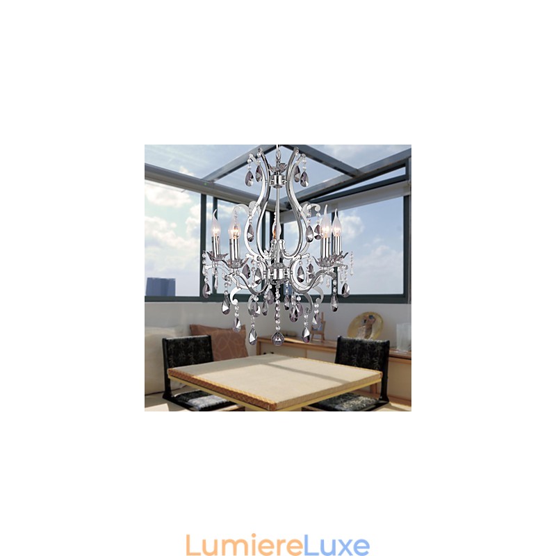 Lustre chromé classique traditionnel