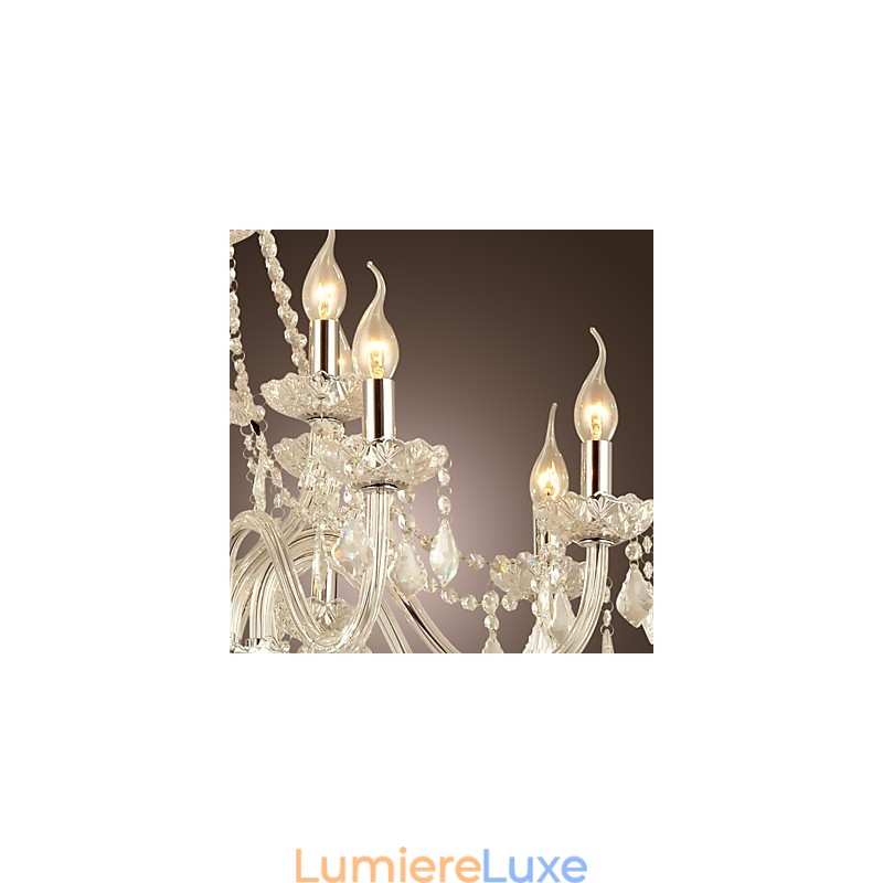 Lustre en verre galvanisé en cristal Rustic Lodge