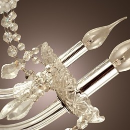 Lustre en verre galvanisé en cristal Rustic Lodge