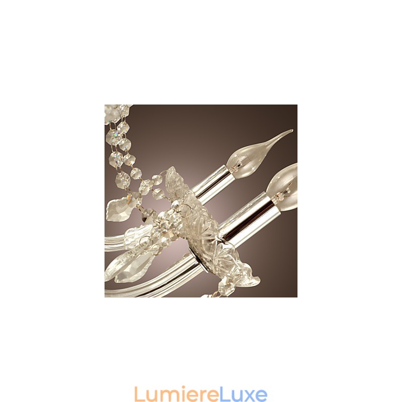 Lustre en verre galvanisé en cristal Rustic Lodge