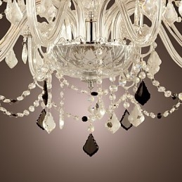 Lustre en verre galvanisé en cristal Rustic Lodge