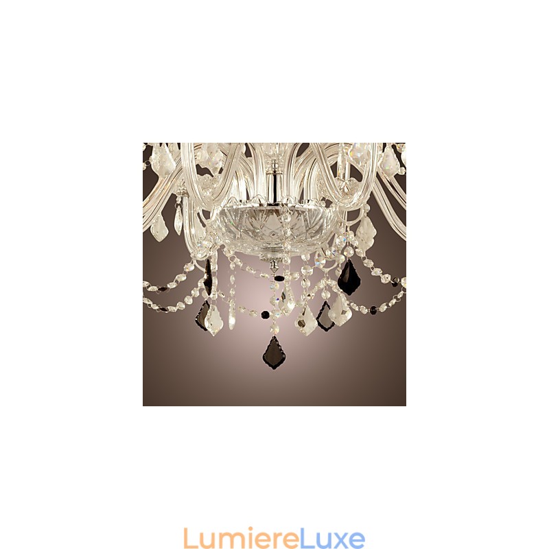 Lustre en verre galvanisé en cristal Rustic Lodge