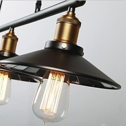 Suspensions vintage à 3 ampoules ST64 incluses, système haut/bas