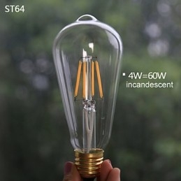 Suspensions vintage à 3 ampoules ST64 incluses, système haut/bas