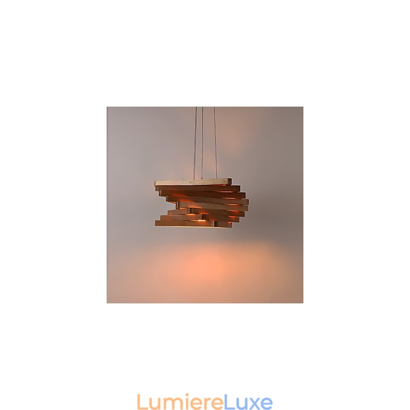 1 suspension traditionnelle classique en bois et bambou de style mini-campagne