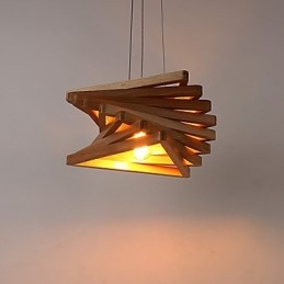 1 suspension traditionnelle classique en bois et bambou de style mini-campagne