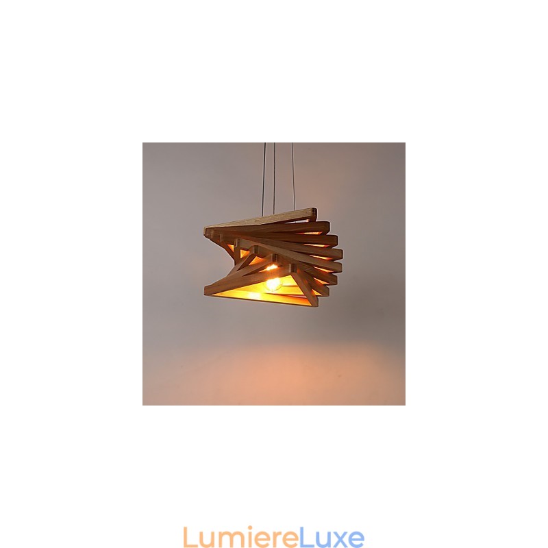 1 suspension traditionnelle classique en bois et bambou de style mini-campagne
