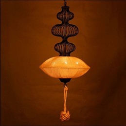 Lampes cage à oiseaux créatives en chanvre industriel rétro nordique