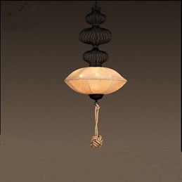 Lampes cage à oiseaux créatives en chanvre industriel rétro nordique